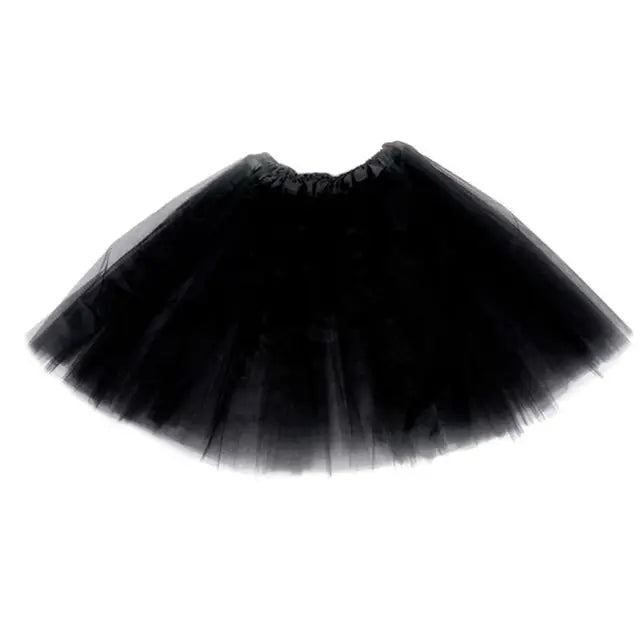 12 Colors Women Adult Three Layer Tulle Tutu Ballet Skirt Pleated Sweet Candy Color Ruffles Mesh Pettiskirt Wedding Party Mini