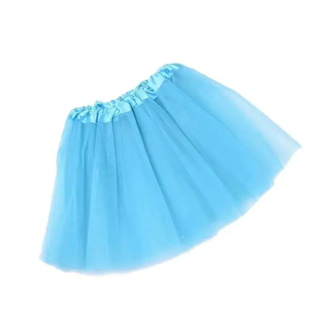 12 Colors Women Adult Three Layer Tulle Tutu Ballet Skirt Pleated Sweet Candy Color Ruffles Mesh Pettiskirt Wedding Party Mini