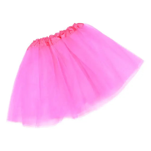 12 Colors Women Adult Three Layer Tulle Tutu Ballet Skirt Pleated Sweet Candy Color Ruffles Mesh Pettiskirt Wedding Party Mini