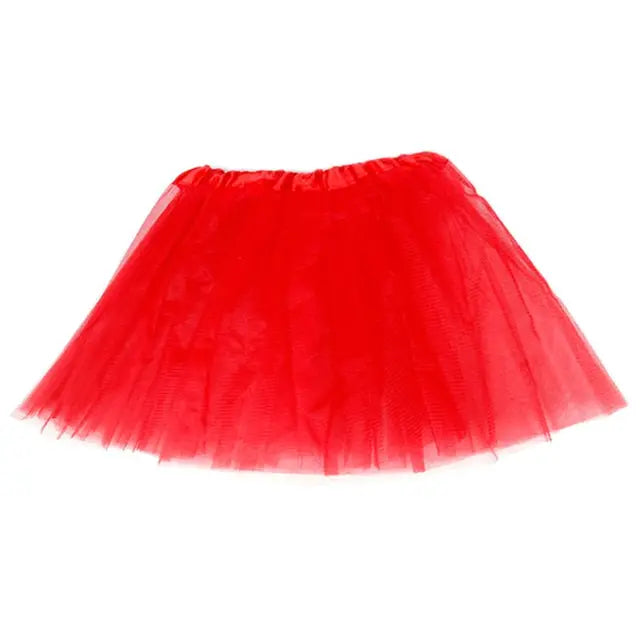 12 Colors Women Adult Three Layer Tulle Tutu Ballet Skirt Pleated Sweet Candy Color Ruffles Mesh Pettiskirt Wedding Party Mini