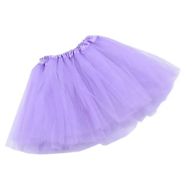 12 Colors Women Adult Three Layer Tulle Tutu Ballet Skirt Pleated Sweet Candy Color Ruffles Mesh Pettiskirt Wedding Party Mini