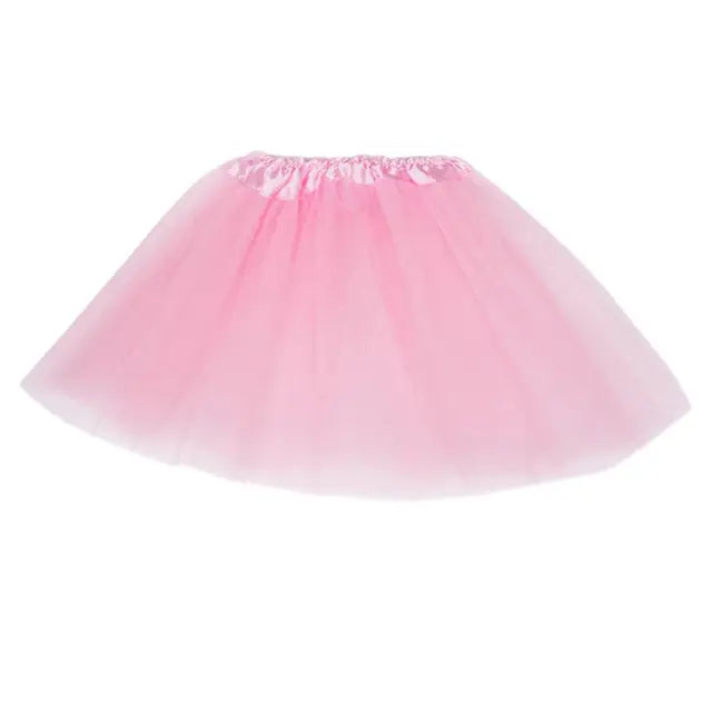 12 Colors Women Adult Three Layer Tulle Tutu Ballet Skirt Pleated Sweet Candy Color Ruffles Mesh Pettiskirt Wedding Party Mini